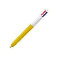 Bic 4 couleurs bois blanc jaune